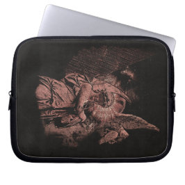 Goddelijke Fout - Techno-Gothic Streetwear Design Laptop Sleeve