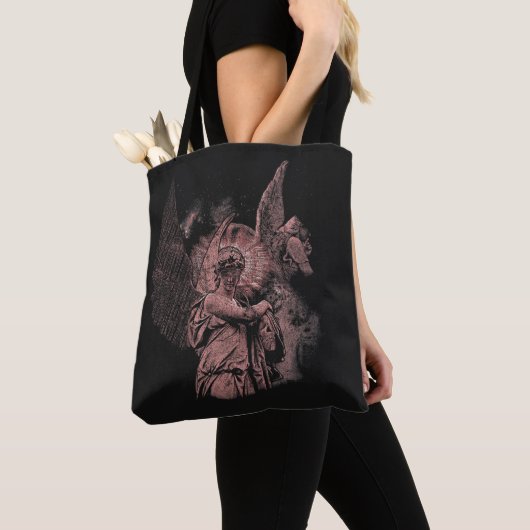 Goddelijke Fout - Techno-Gothic Streetwear Design Tote Bag (Dichtbij)