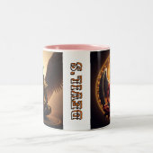 Goddelijke Gamer Balance: Devil Angel Cup Design Tweekleurige Koffiemok (Center)