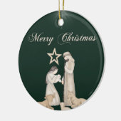 Goddelijke Geboorte: de meest gezegende omhelzing Keramisch Ornament (Links)