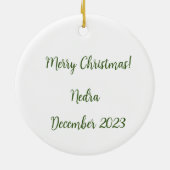 Goddelijke Geboorte: de meest gezegende omhelzing Keramisch Ornament (Achterkant)