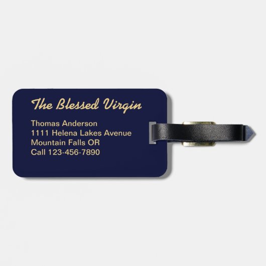 Goddelijke genade bagagelabel (Achterkant horizontaal)