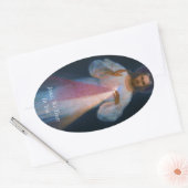 goddelijke genade ovale sticker (Envelop)