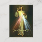 Goddelijke genade van Jesus Chaplet Prayer Religie Visitekaartje (Voorkant)
