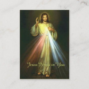 Goddelijke genade van Jesus Chaplet Prayer Religie Visitekaartje