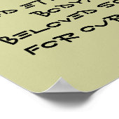 Goddelijke genade van Jezus gebed poster! Poster (Hoek)