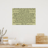 Goddelijke genade van Jezus gebed poster! Poster (Keuken)