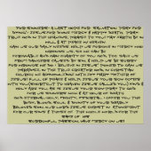 Goddelijke genade van Jezus gebed poster! Poster (Voorkant)