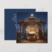 Goddelijke glorie Christelijke kerst Feestdagenkaart (Voorkant / Achterkant)