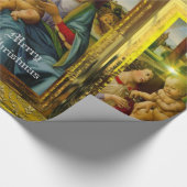 Goddelijke glorie Kerstmis personaliseren Cadeaupapier (Hoek)