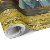 Goddelijke glorie Kerstmis personaliseren Cadeaupapier (Rol Hoek)