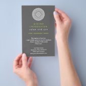 Goddelijke Groene Verticale Indruk Flyer (Hand)