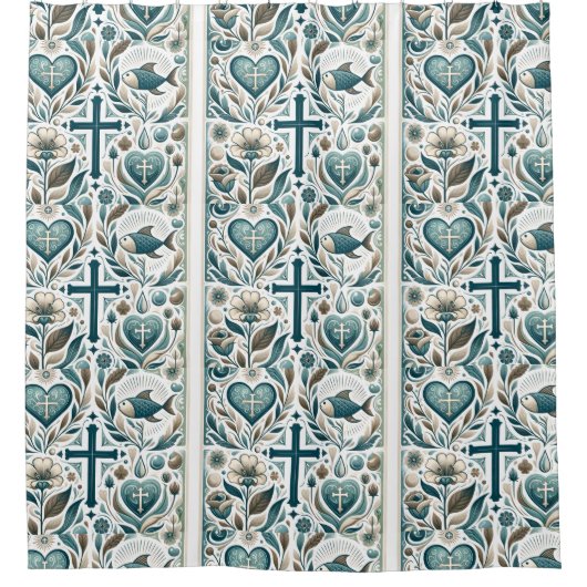 Goddelijke harmonie douchegordijn (Voorkant)