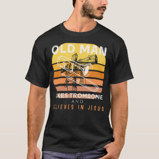 Goddelijke Harmonie: Grumpy Old Mans Jesus Stem af T-shirt