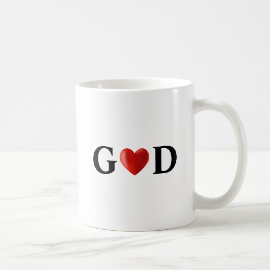 Goddelijke Hart Calligrafie Koffiemok (Rechts)
