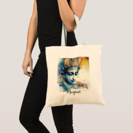 Goddelijke Heer Krishna Kleurrijke Gepersonaliseer Tote Bag