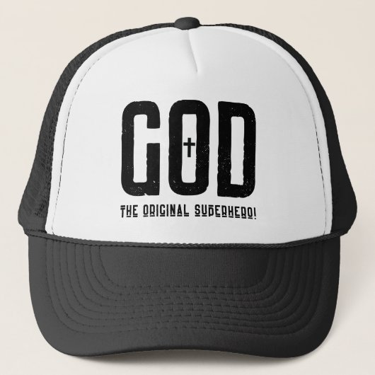 Goddelijke held God de oorspronkelijke superheld g Trucker Pet (Voorkant)