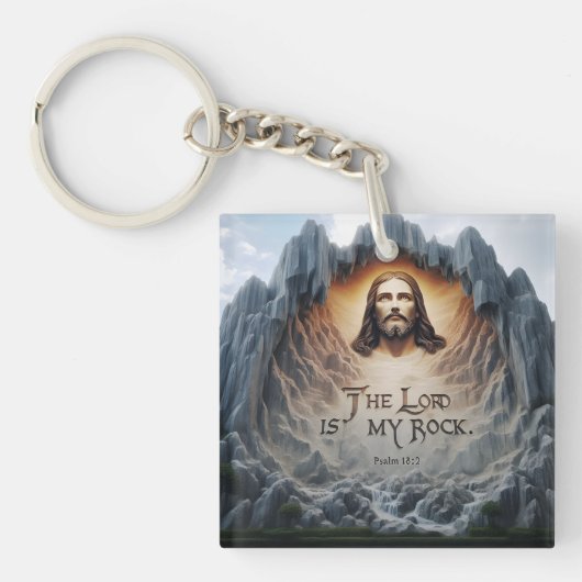 Goddelijke Hemelvaart: De Heer is mijn rots Sleutelhanger (Voorkant)
