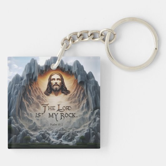 Goddelijke Hemelvaart: De Heer is mijn rots Sleutelhanger (Achterkant)