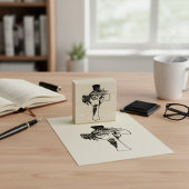 Goddelijke indrukken - Jezus en het Kruis Houtkuns Rubberstempel