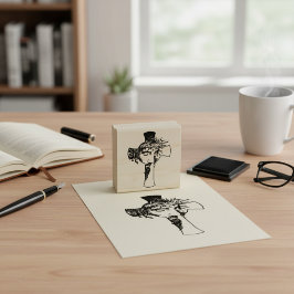 Goddelijke indrukken - Jezus en het Kruis Houtkuns Rubberstempel