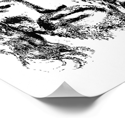 Goddelijke Jezus Portret - Een tijdloze voorstelli Poster (Hoek)