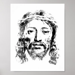 Goddelijke Jezus Portret - Een tijdloze voorstelli Poster