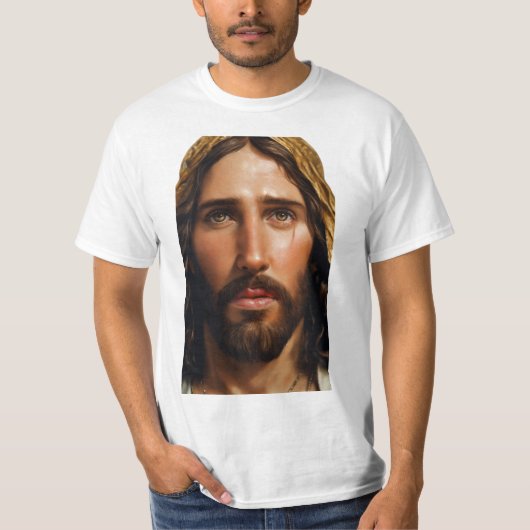 Goddelijke Jezus Portret T-shirt (Voorkant)