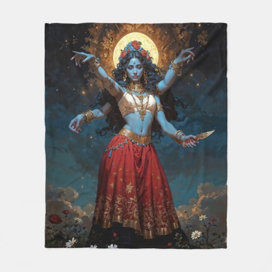 Goddelijke Kali Fleece Deken (Voorkant)