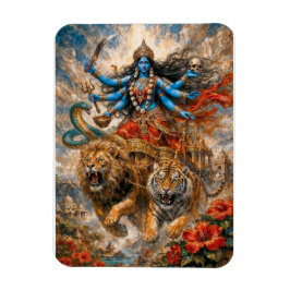 Goddelijke Kali-strijdwagen Magneet