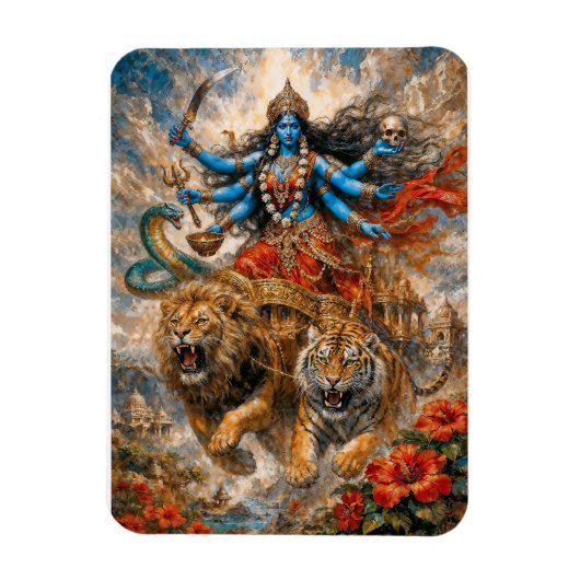 Goddelijke Kali-strijdwagen Magneet (Verticaal)