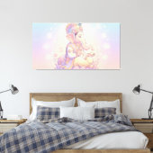 Goddelijke Kalm Ganesha Canvas Afdruk (Insitu (Slaapkamer))