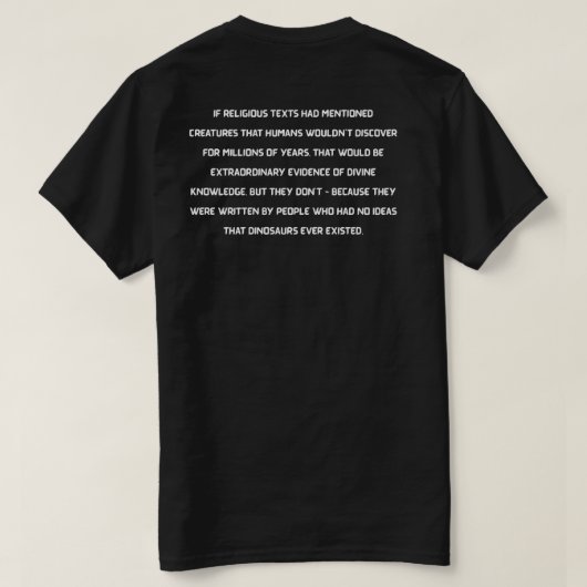 Goddelijke Kennis vs Realiteit T-shirt (Design achterkant)