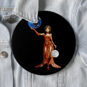 Goddelijke knop van het universum ronde button 6,0 cm (In situ)