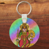 Goddelijke Kolhapur Mahalakshmi Sleutelhanger (Voorkant)