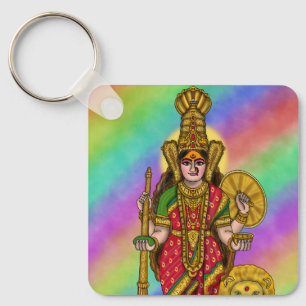 Goddelijke Kolhapur Mahalakshmi Sleutelhanger
