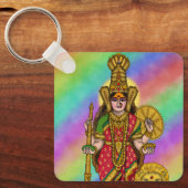 Goddelijke Kolhapur Mahalakshmi Sleutelhanger (Voorkant)