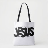 Goddelijke kracht: Canvas tas met Triple Jesus Ber (Voorkant)