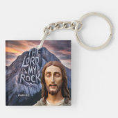 Goddelijke kracht: De Heer is mijn rots Sleutelhanger (Achterkant)