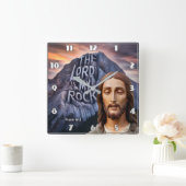 Goddelijke kracht: De Heer is mijn rots Vierkante Klok (Huis)