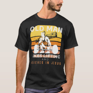 Goddelijke Kracht: Grumpy Old Manen Jesus Lift & H T-shirt