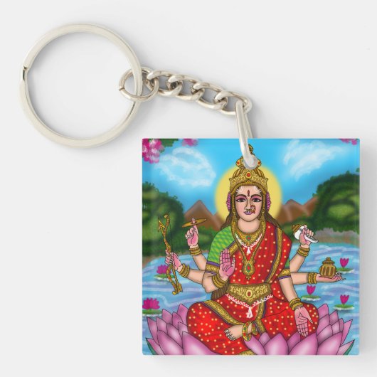 Goddelijke Lakshmi Sleutelhanger (voorkant)