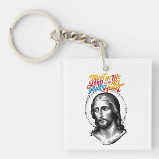 Goddelijke leiding: Vertrouwen in de Heer Sleutelhanger (Voorkant)