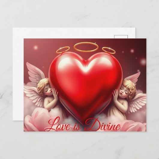 Goddelijke Liefde Feestdagenkaart (Voorkant / Achterkant)