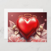 Goddelijke Liefde  Notitiekaartje (Voorkant / Achterkant)