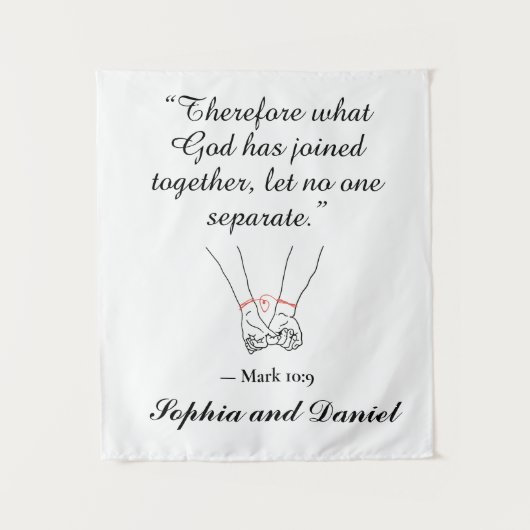 Goddelijke Liefde: Trouwbehangsel Wandkleed (Voorkant)