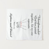 Goddelijke Liefde: Trouwbehangsel Wandkleed (Voorkant (horizontaal))