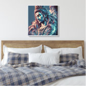 Goddelijke Majesteit: Heer Shiva in hemelse pracht Canvas Afdruk (Insitu (Slaapkamer))