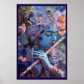 Goddelijke melodie: Lord Krishna Poster (Voorkant)