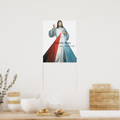 Goddelijke Mercy Jezus die ik in jou vertrouw! Poster (Keuken)